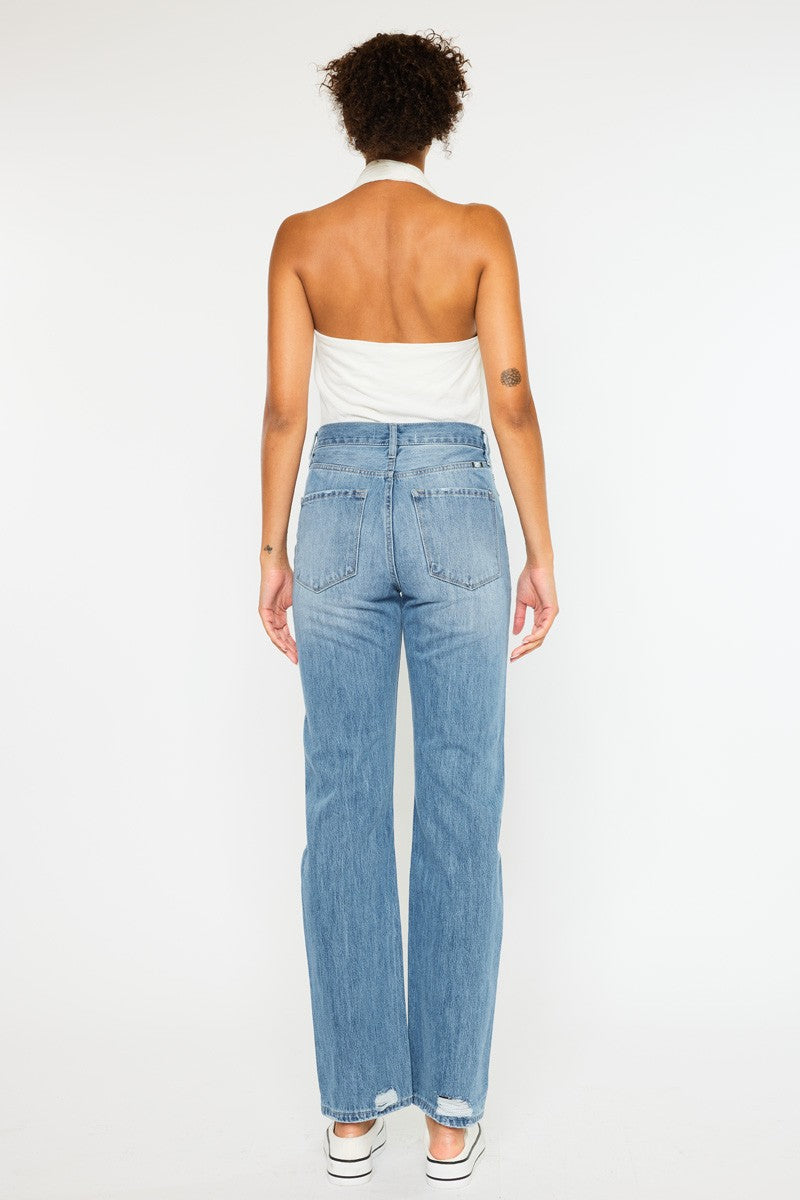 MEDIUM WASH ANKLE STRAIGHT JEAN
