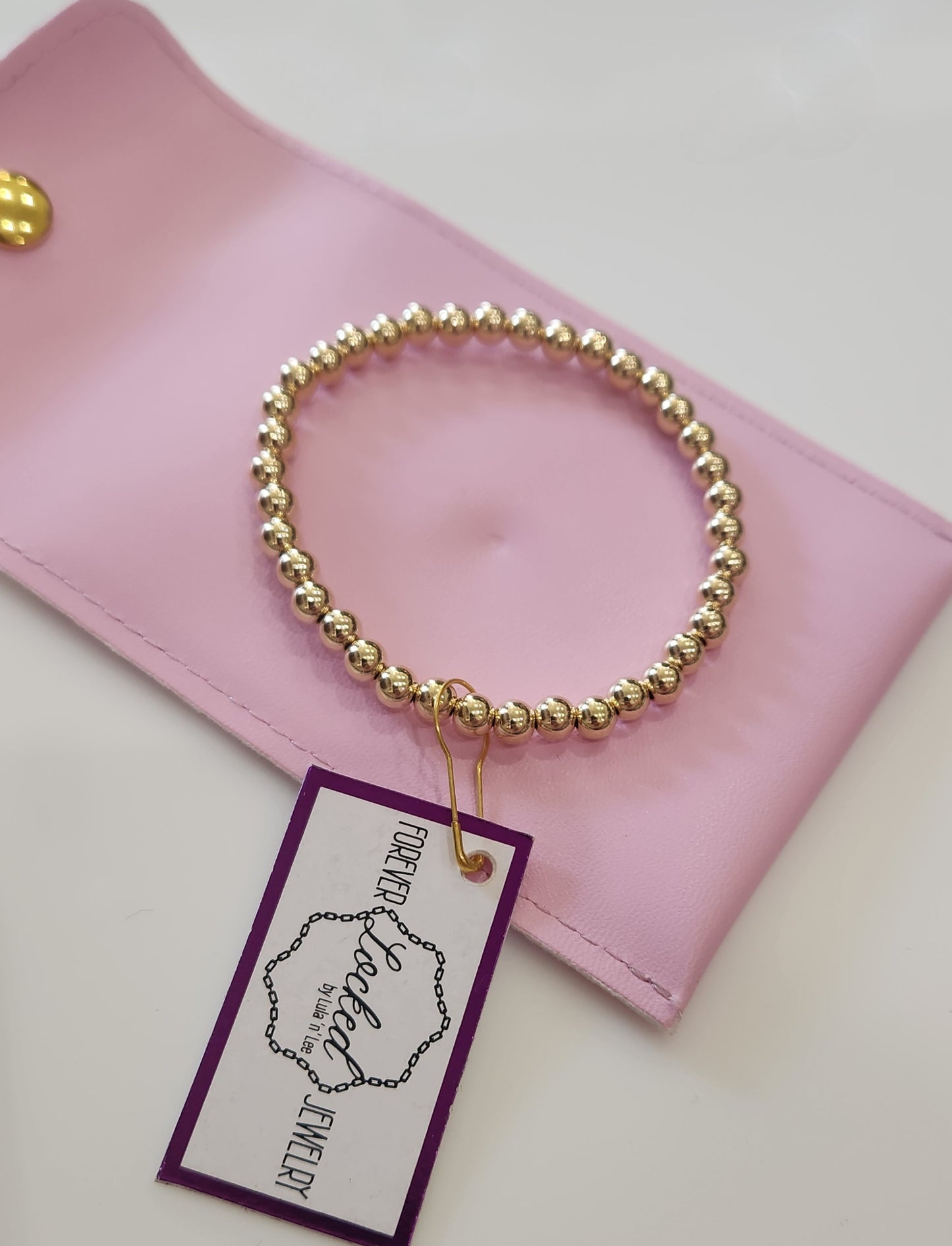 CLASSIC 5MM GOLD-FILLED BEADED BRACELET