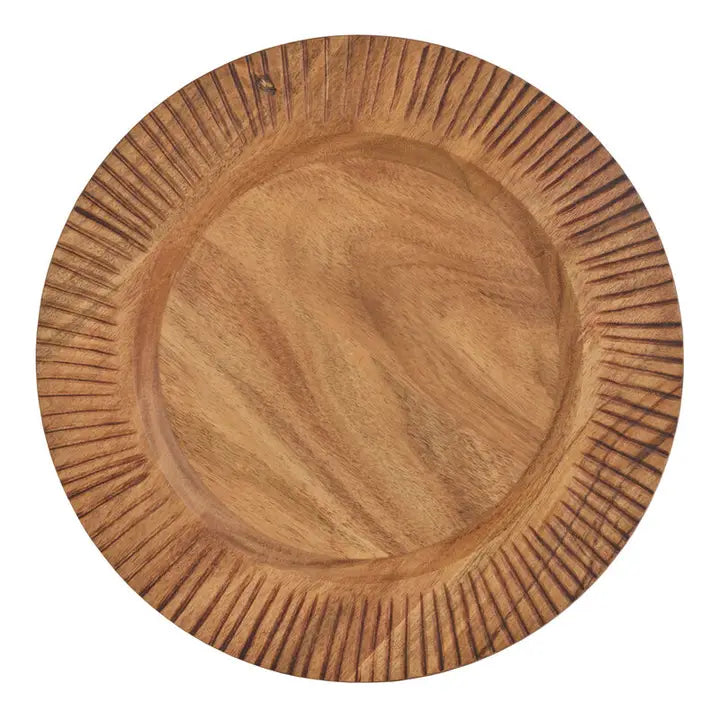 CALEB ACACIA WOOD CHARGER