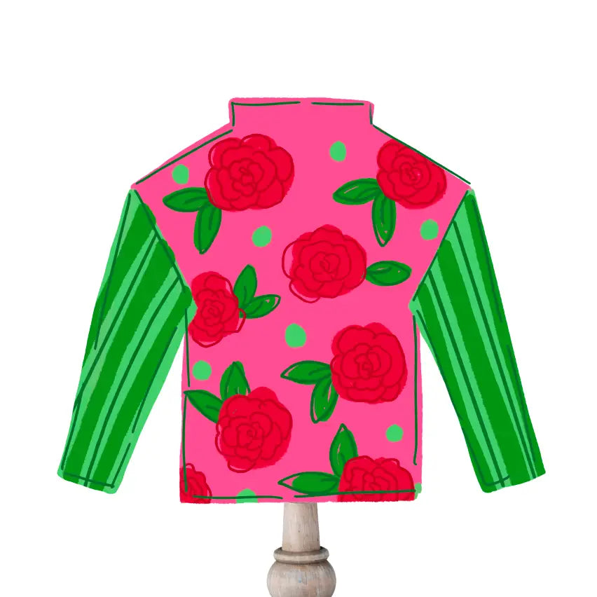 ROSE DERBY JOCKEY SILK TOPPER