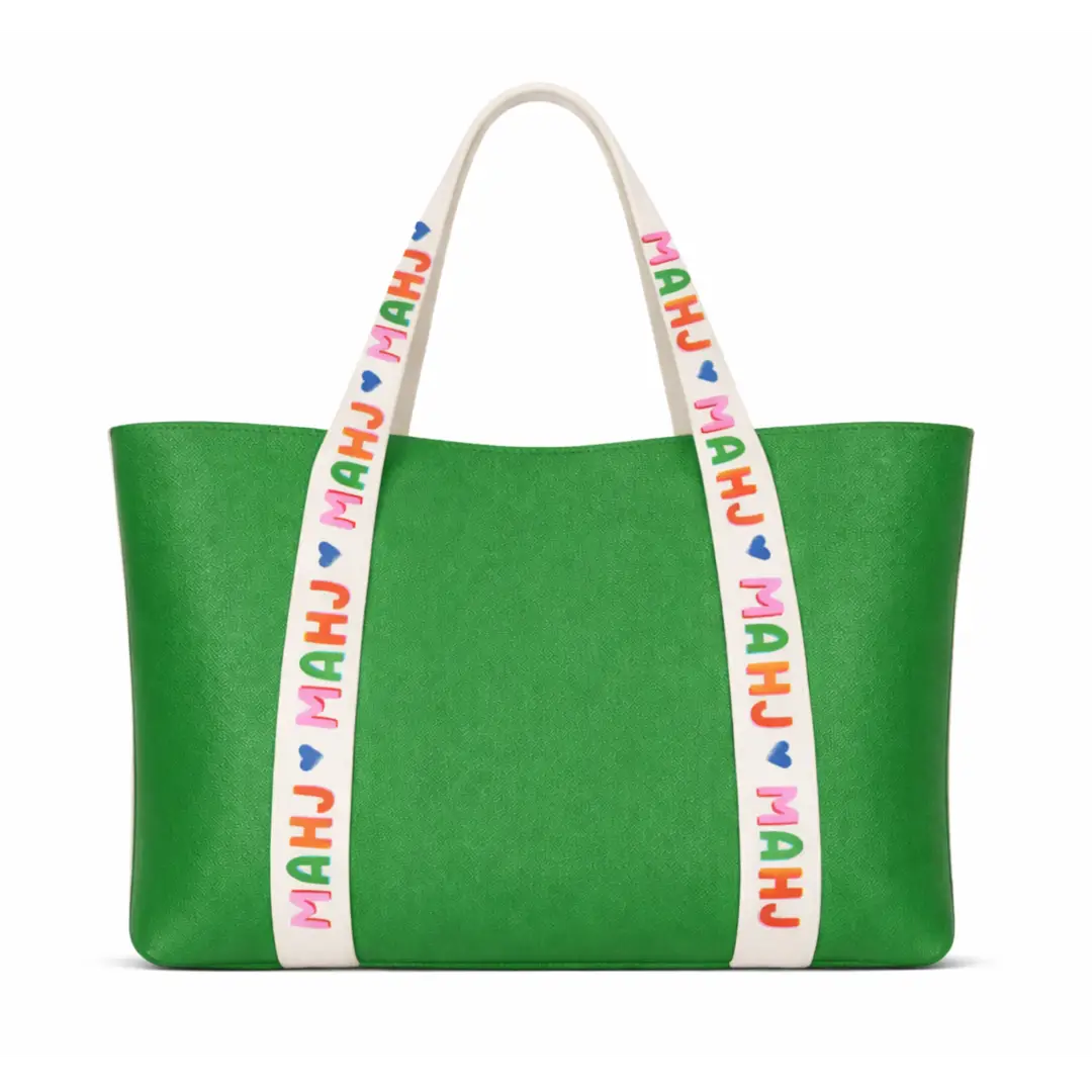 MAHJONG TOTE BAG - GREEN