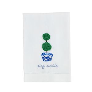 BOXWOOD EMBROIDERED TOWEL