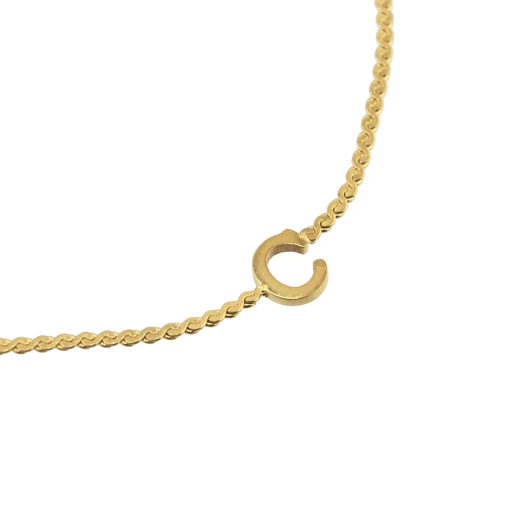 DAINTY LOVE INITIAL BRACELET
