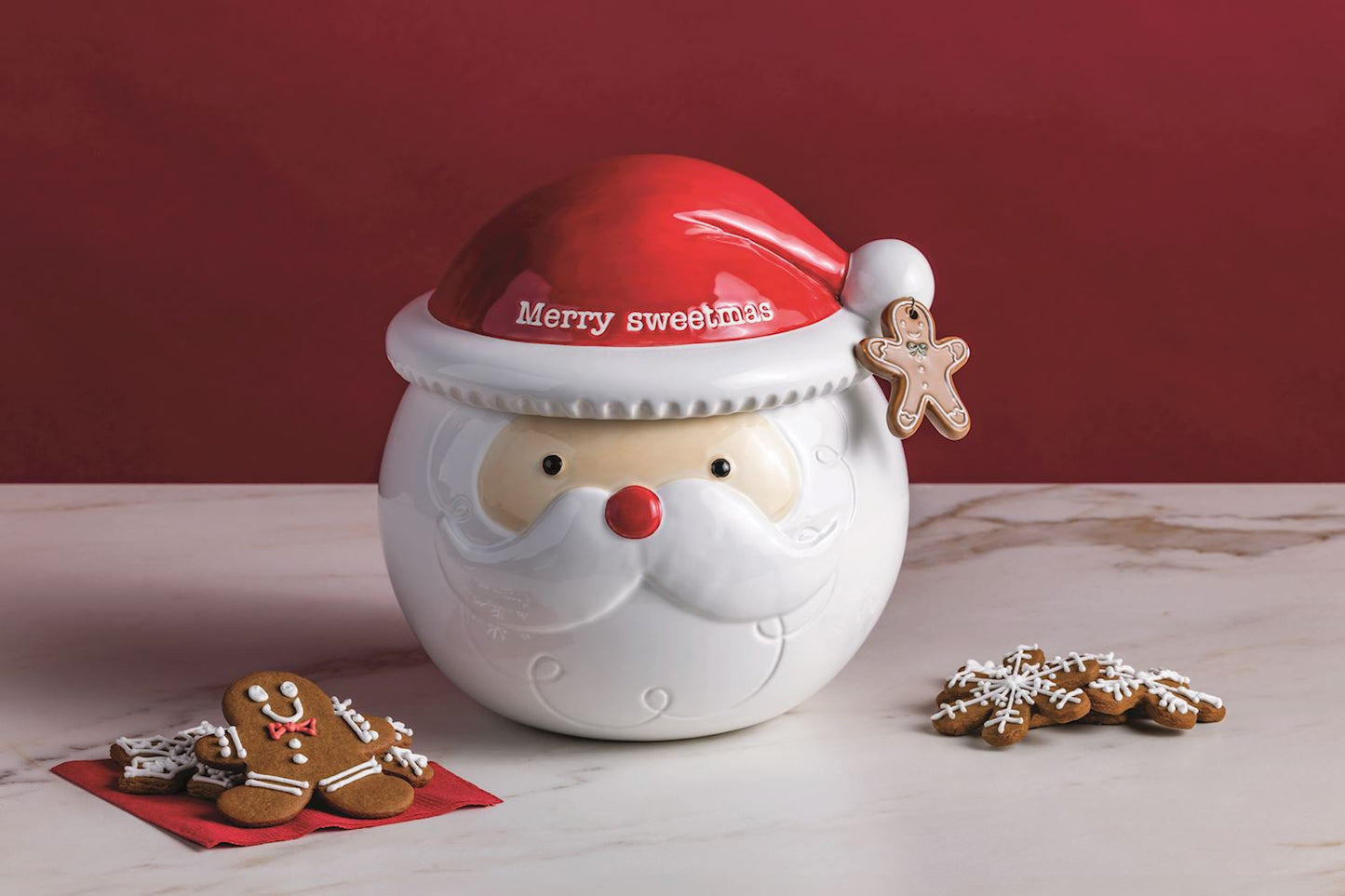 MUSICAL SANTA COOKIE JAR