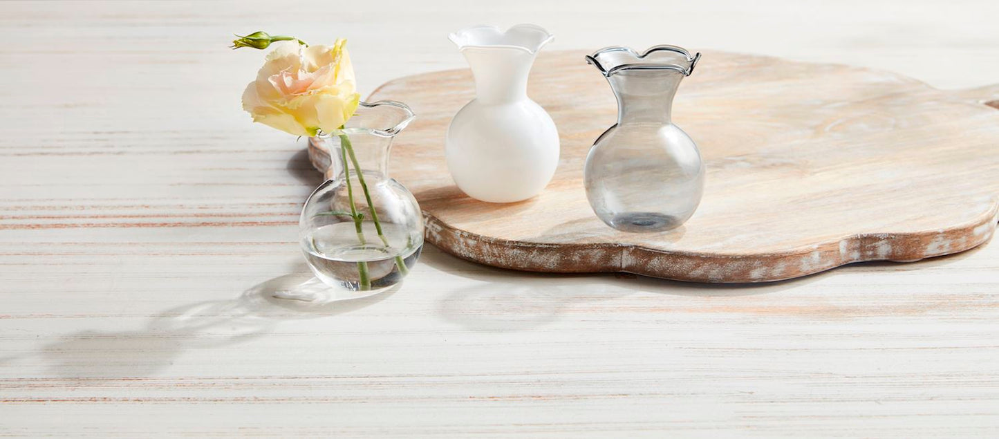MINI RUFFLE VASES SET/3