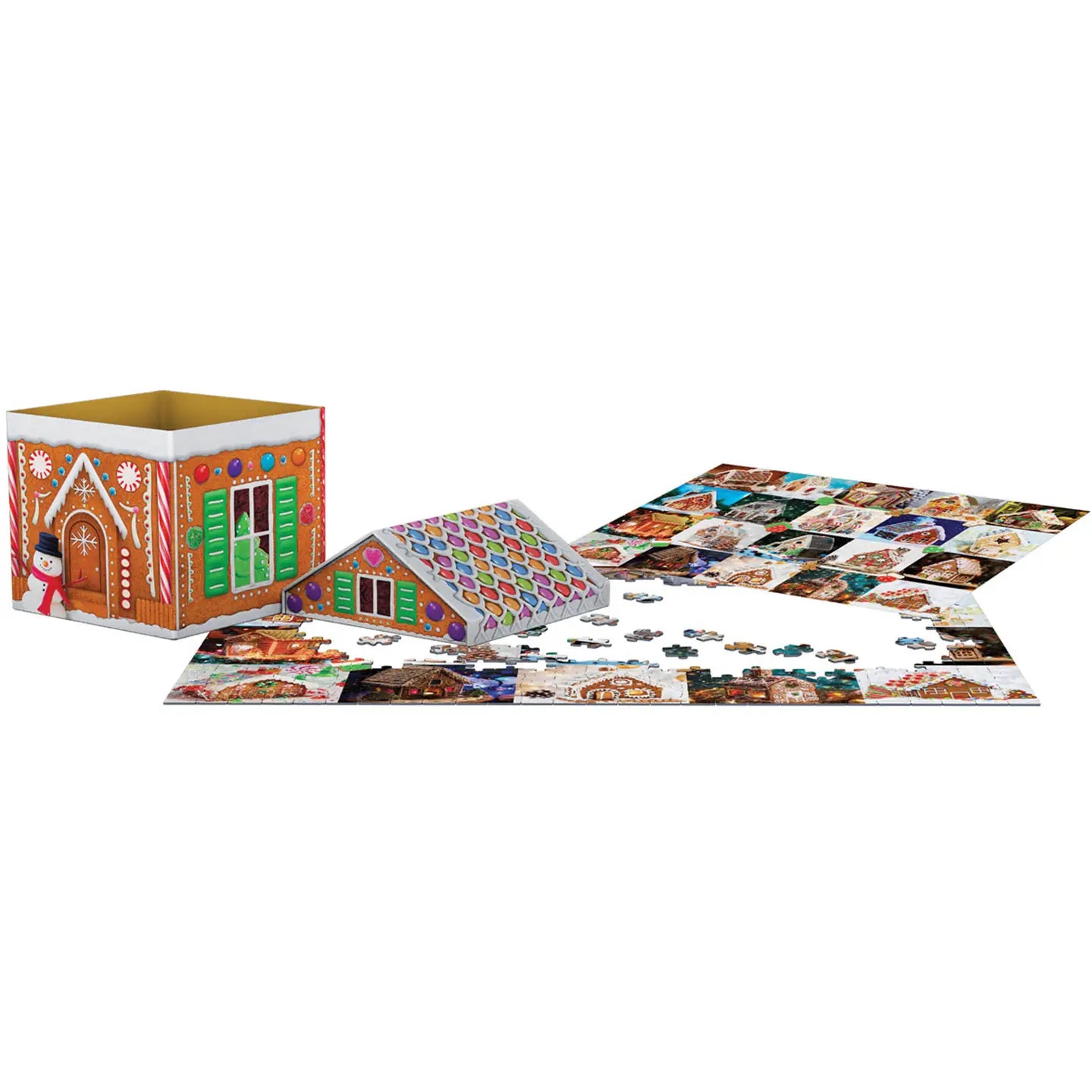 GINGERBREAD HOUSE TIN PUZZLE
