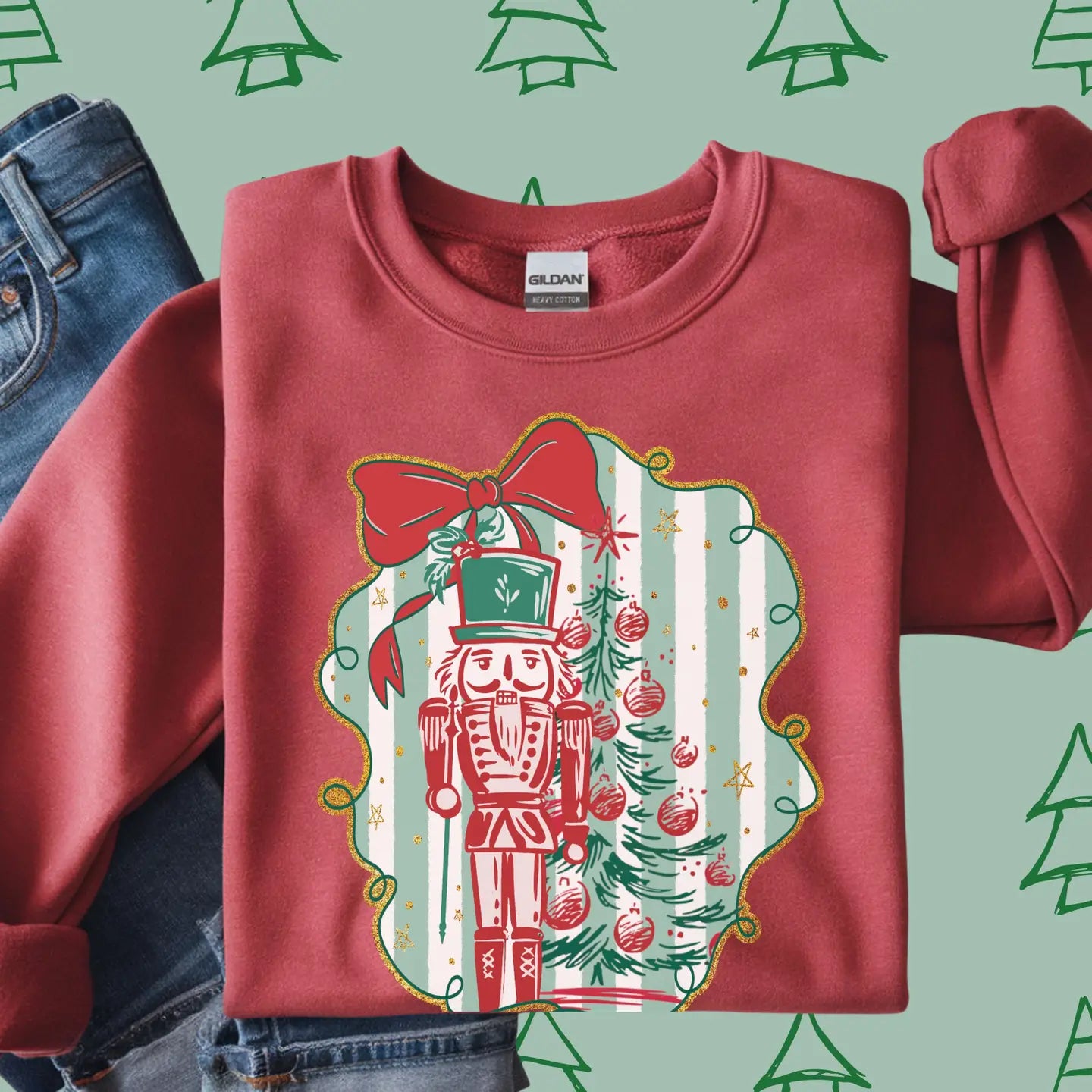 RED NUTCRACKER SWEATSHIRT