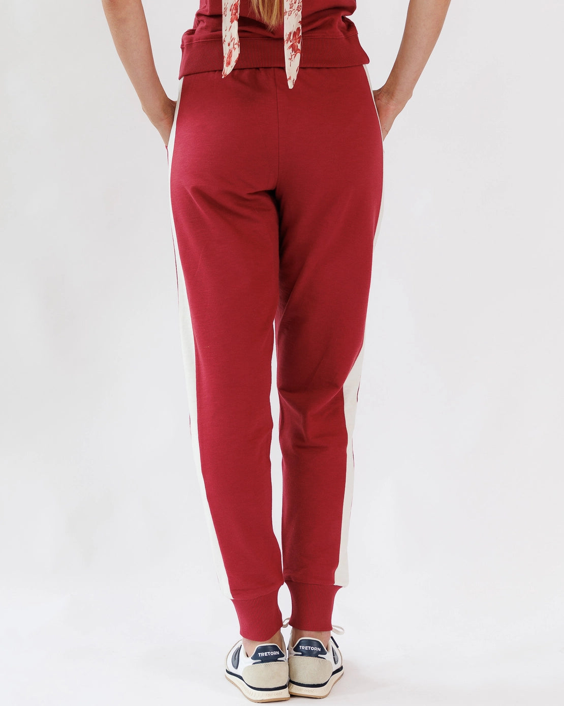 PALISADES DEEP RED JOGGERS