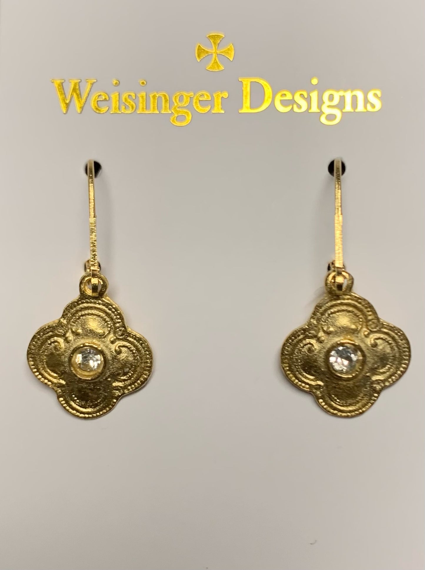 CLOVER CZ EARRINGS
