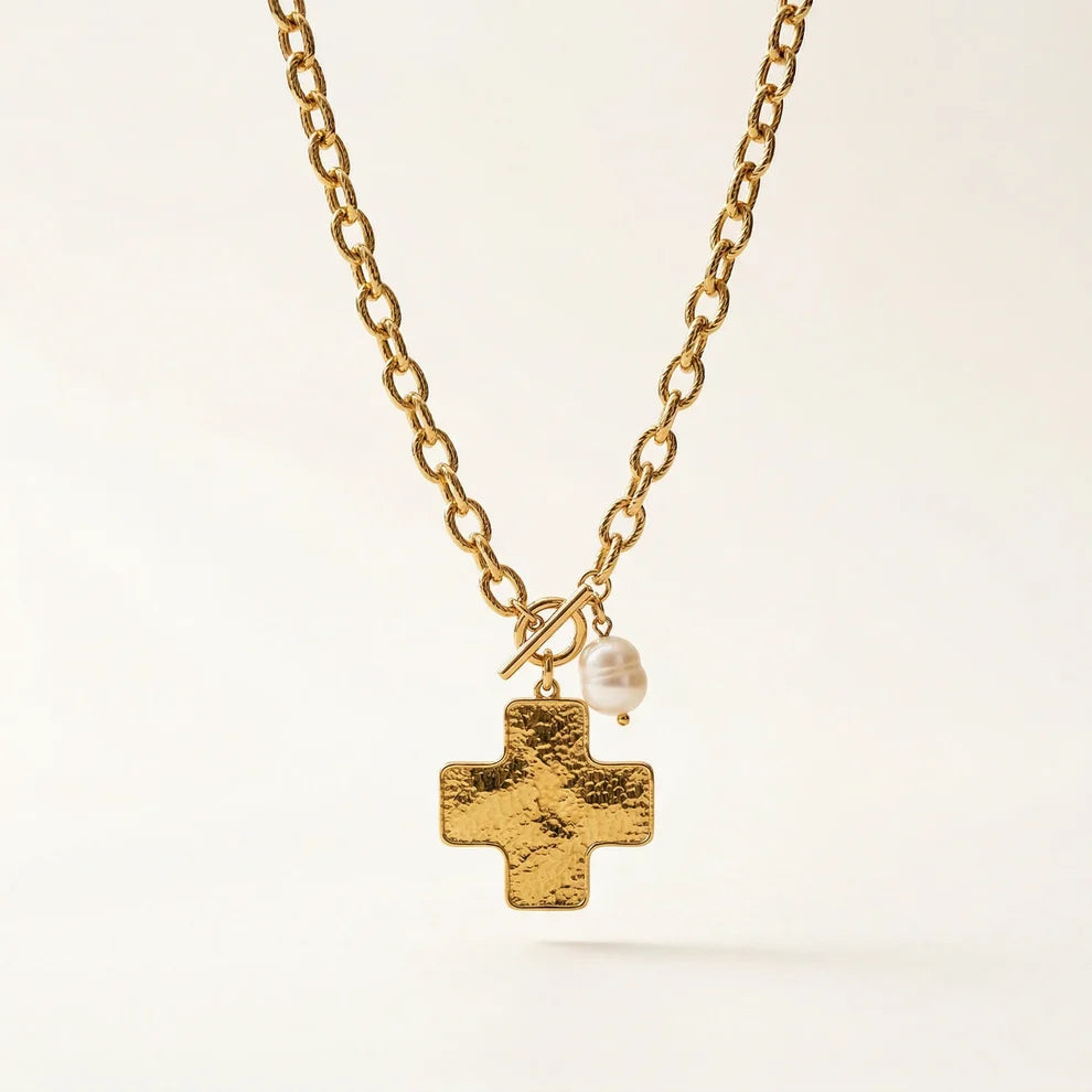 FORGE CROSS NECKLACE