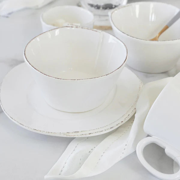 MELAMINE LASTRA WHITE CEREAL BOWL