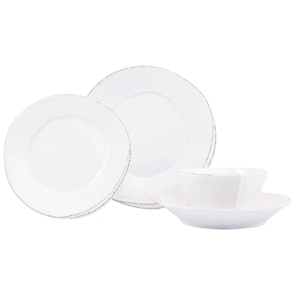 LASTRA WHITE 4 PIECE PLACE SETTING