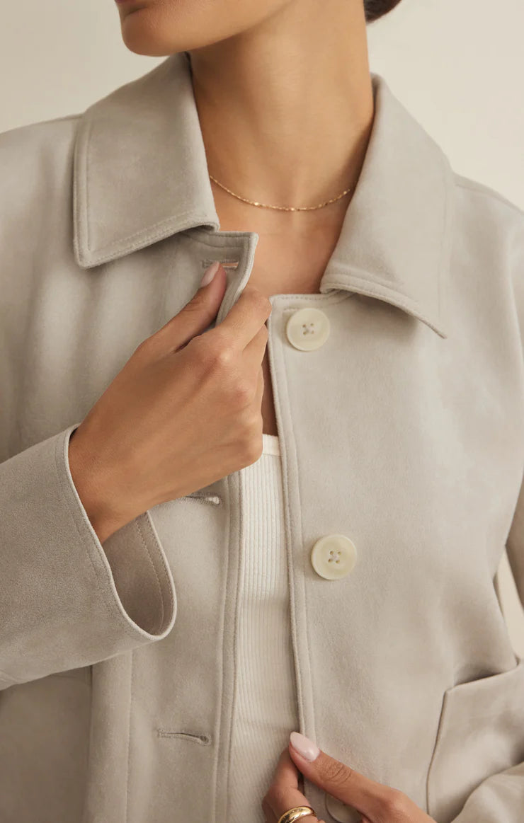 DILLON FAUX SUEDE JACKET