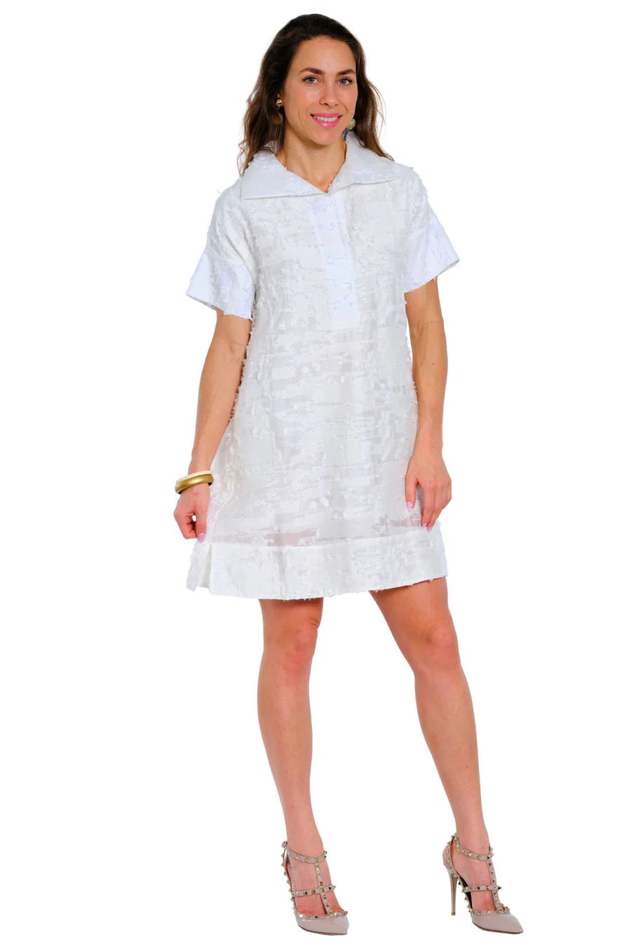 AGNES TEXTURED EYELASH DRESS