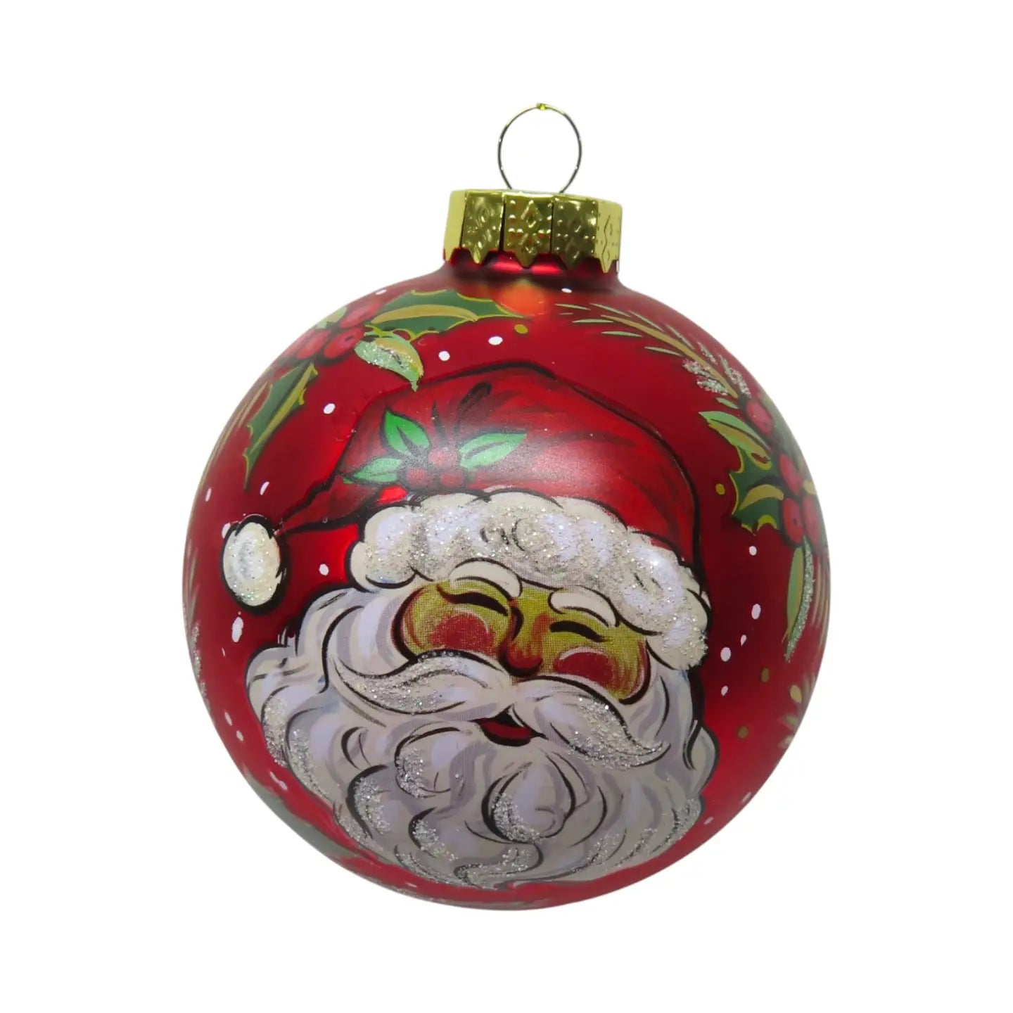 PAINTED SANTA FACE ORNAMENT