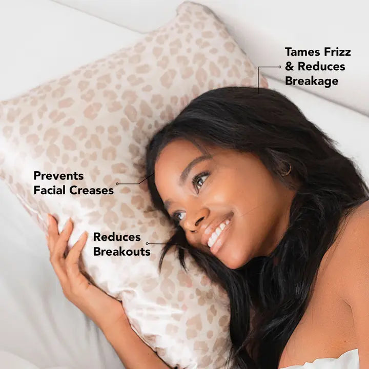 SATIN PILLOWCASE - LEOPARD PRINT