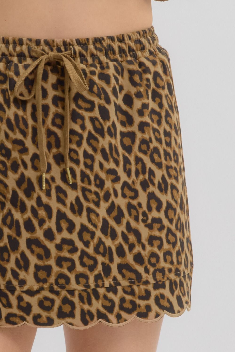 LEOPARD PRINT SCALLOP SET