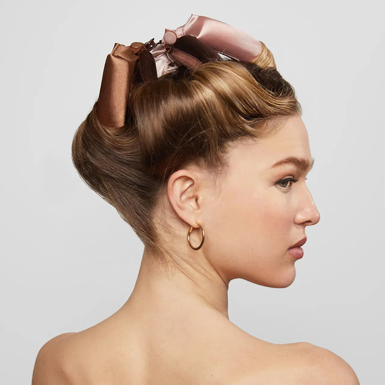SATIN JUMBO FLEXI RODS 4 PC - ROSEWOOD