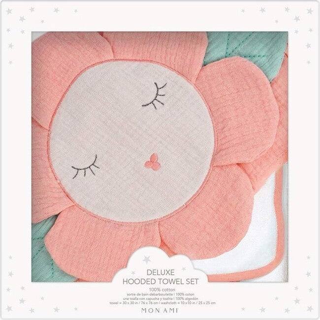 PETIT FLOWER TOWEL & WASHCLOTH SET
