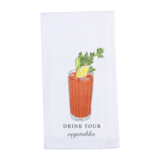 "DRINK YOUR VEGETABLES" TEA TOWEL