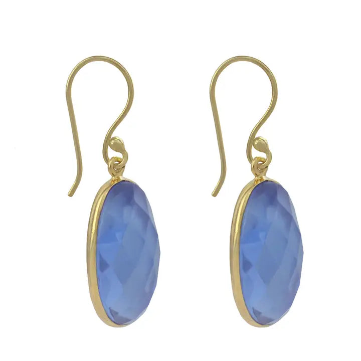 CELIA OVAL DROP EAARINGS