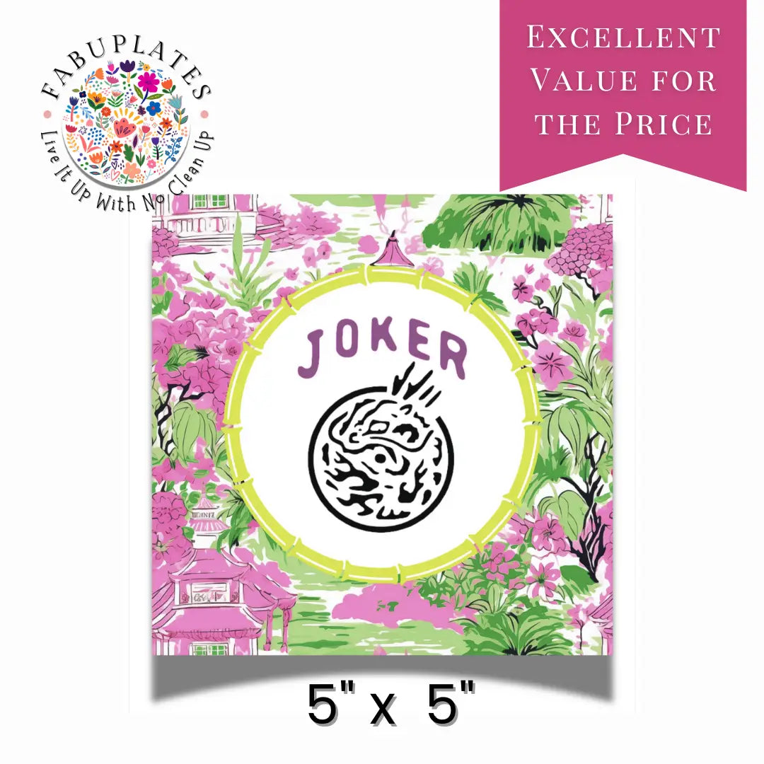 MAHJONG JOKER COCKTAIL NAPKINS