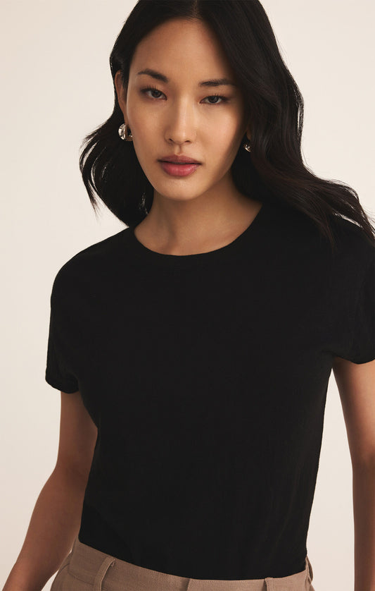 MODERN SLUB TEE - BLACK