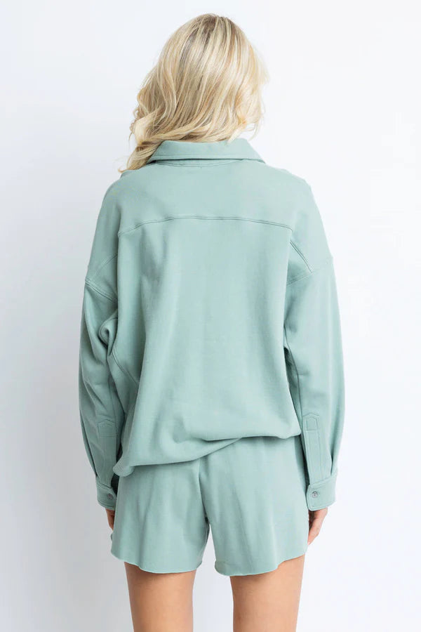 SOLID FRENCH TERRY POCKET TOP