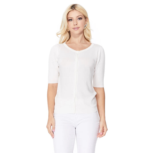 LIGHTWEIGHT HALF SLEEVE CARDIGAN