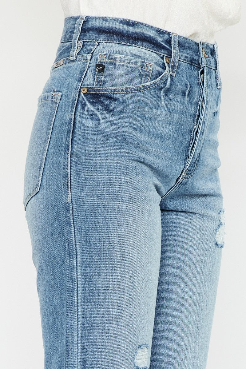 MEDIUM WASH ANKLE STRAIGHT JEAN