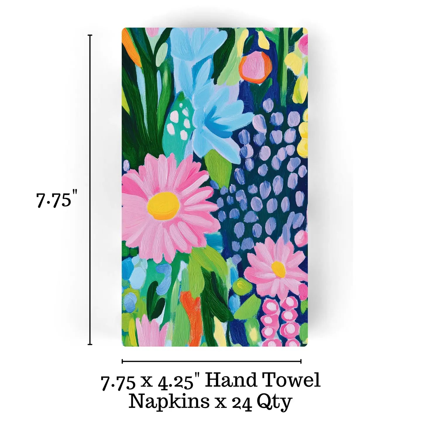 BRIGHT GARDEN FLORAL GUEST TOWEL