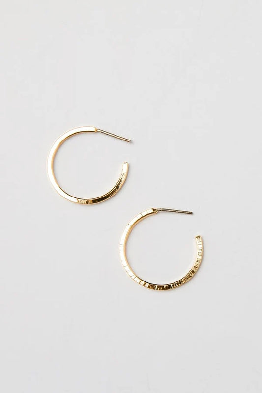 THIN HAMMERED HOOPS