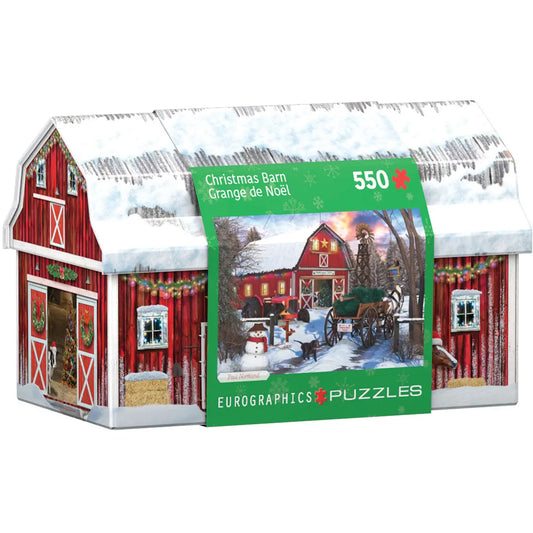 CHRISTMAS BARN TIN PUZZLE