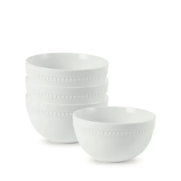 EVERYDAY WHITE BEADED CEREAL/SOUP BOWL