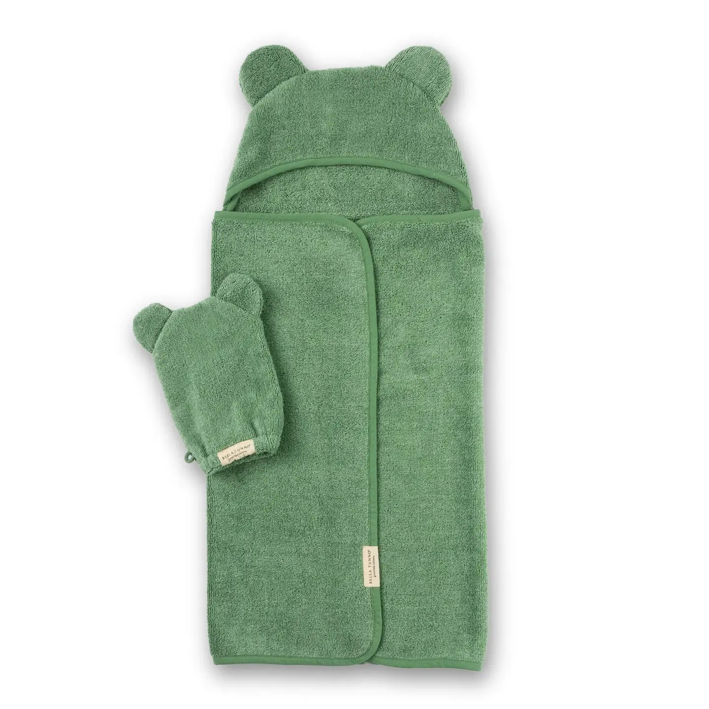 HOODED TOWEL & WASH MITT SET