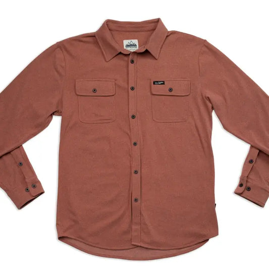 MEN'S FLEX FLANNEL SHIRT - RUST