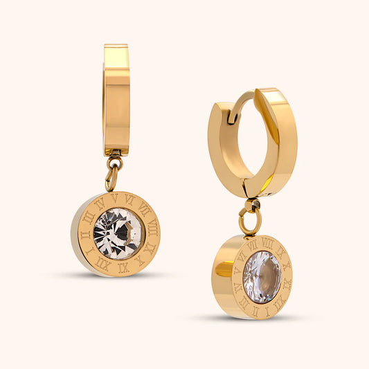 CHRONO HUGGIE EARRINGS
