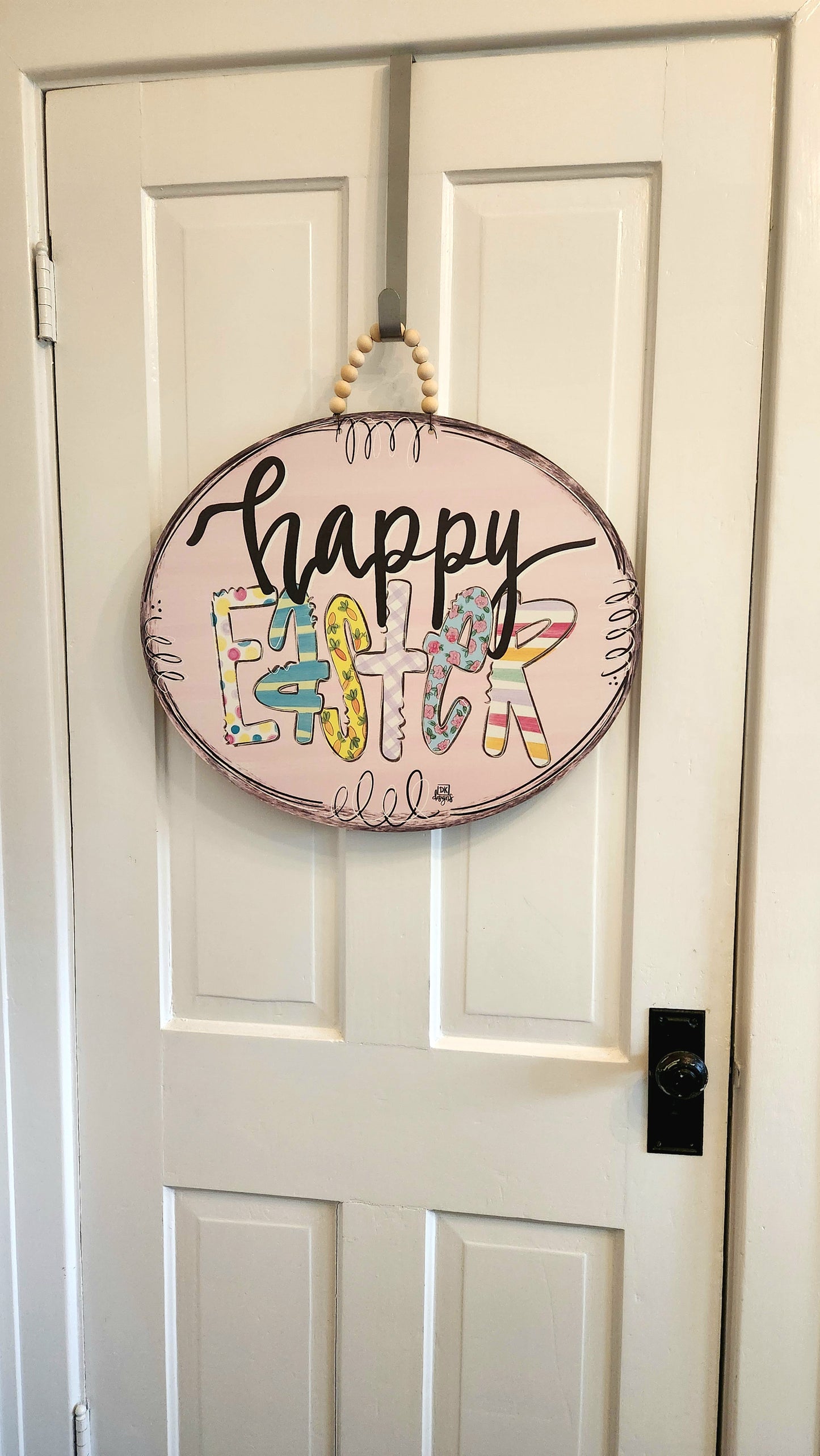 HAPPY EASTER OVAL DOOR HANGER