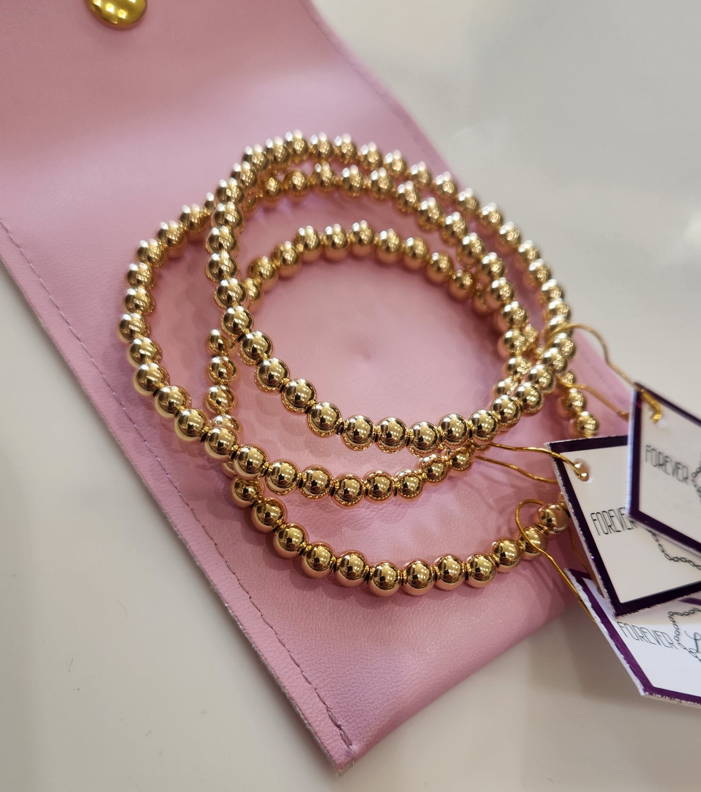 CLASSIC 5MM GOLD-FILLED BEADED BRACELET
