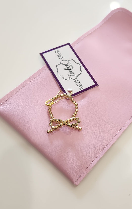 2MM GOLD-FILLED BEADED BOW RING