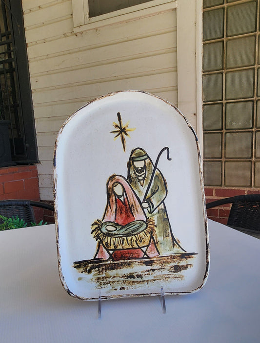 AT THE MANGER PLATTER