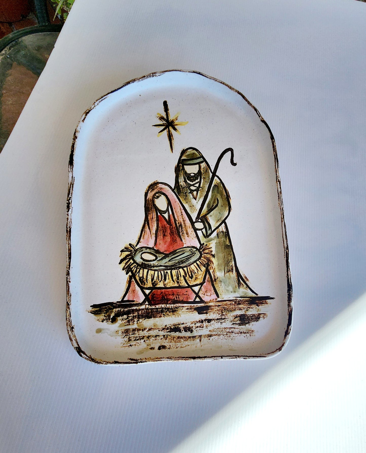 AT THE MANGER PLATTER