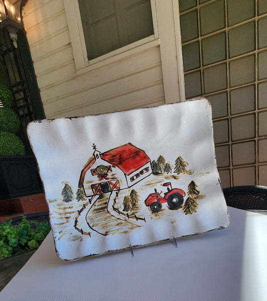 A FARM REMEMBERED PLATTER