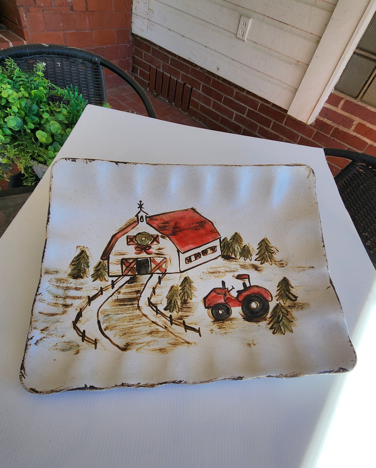 A FARM REMEMBERED PLATTER