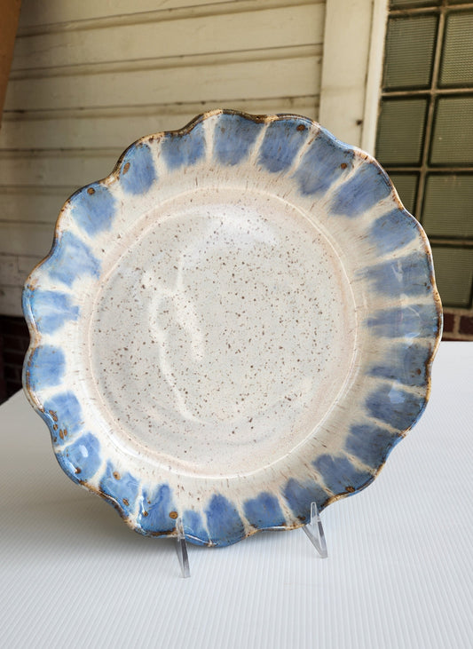 HOMEMADE PIE DISH - BLUE WILLOW