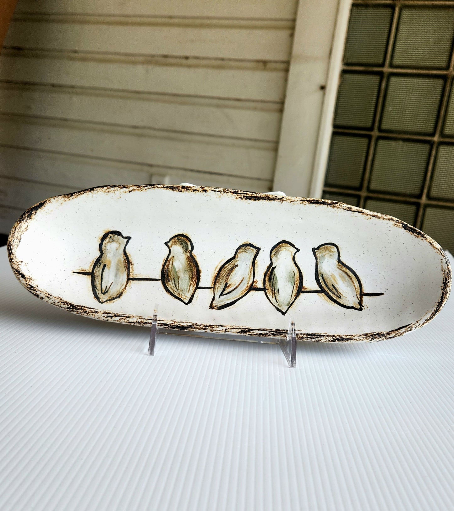 BIRDIES ON A WIRE DISH