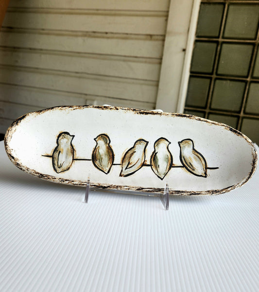 BIRDIES ON A WIRE DISH