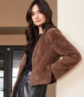 REVERSIBLE FAUX FUR JACKET