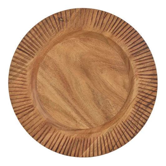 CALEB ACACIA WOOD CHARGER