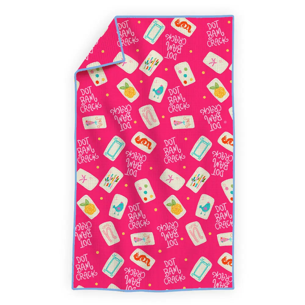 MAHJONG WAFFLE TEA TOWEL